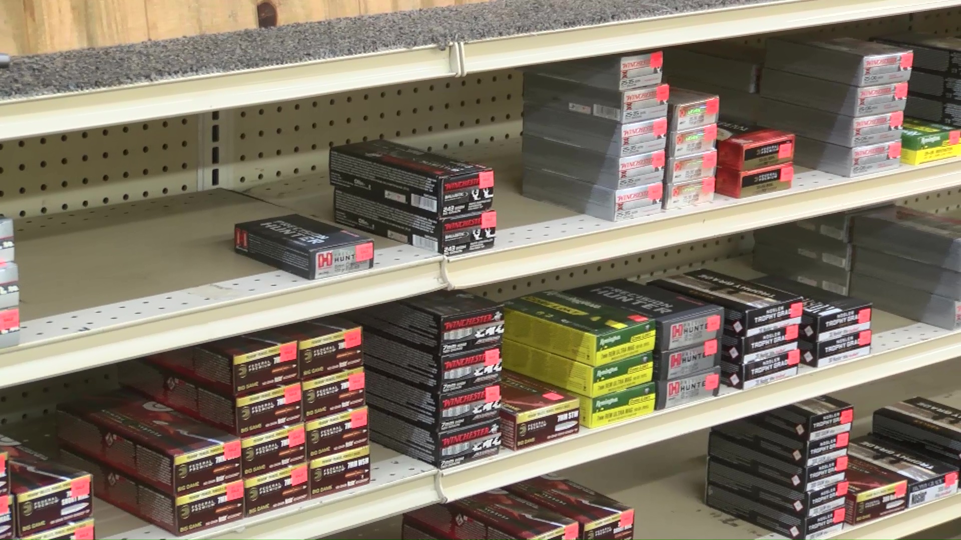 Ammo on store shelves