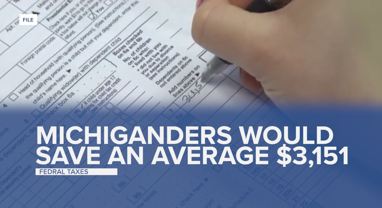 Tax plan could put $3,151 back in Michigan taxpayers' pockets