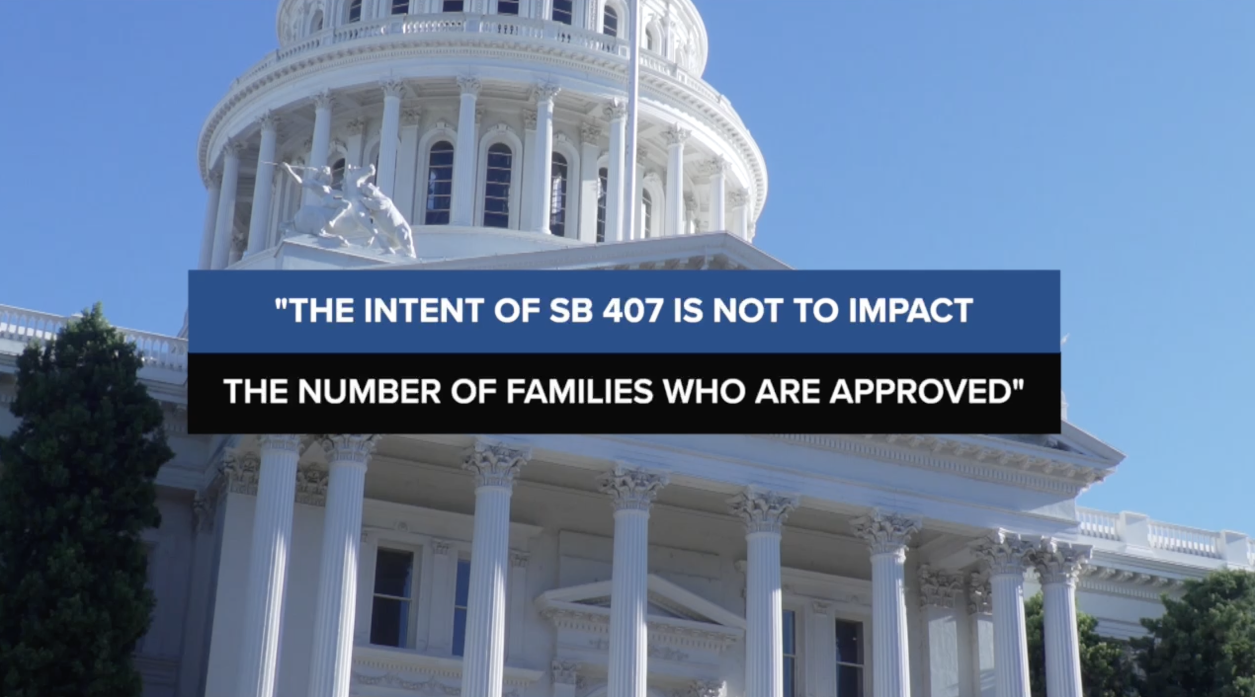 SB 407 statement from the Department of Social Services