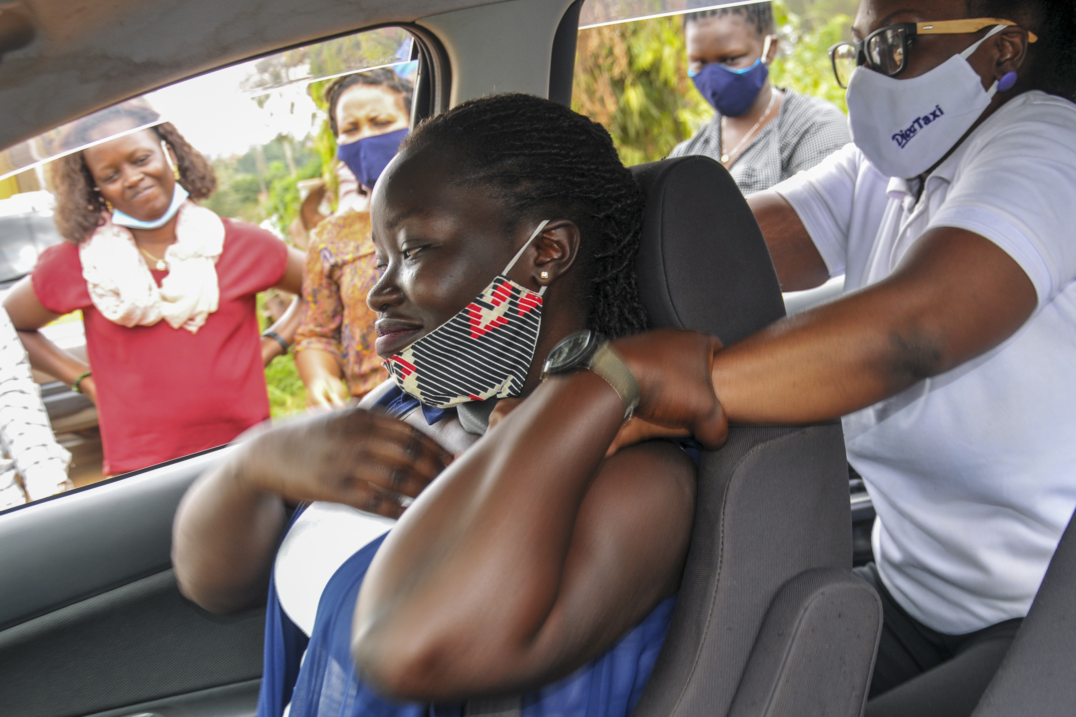 Virus Outbreak Uganda Taxi Divas