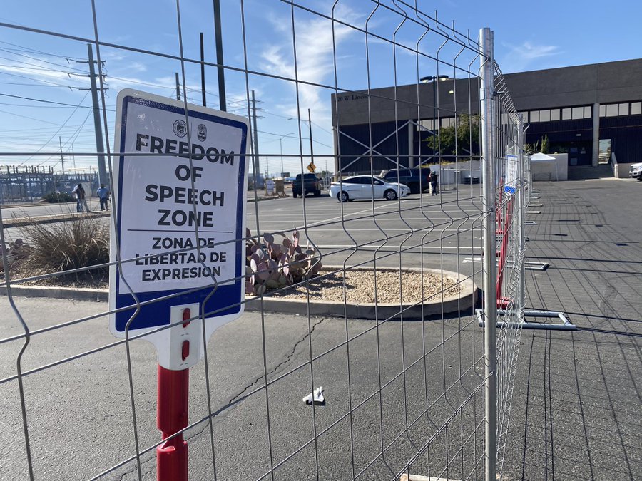 Freedom of speech zone Maricopa vote