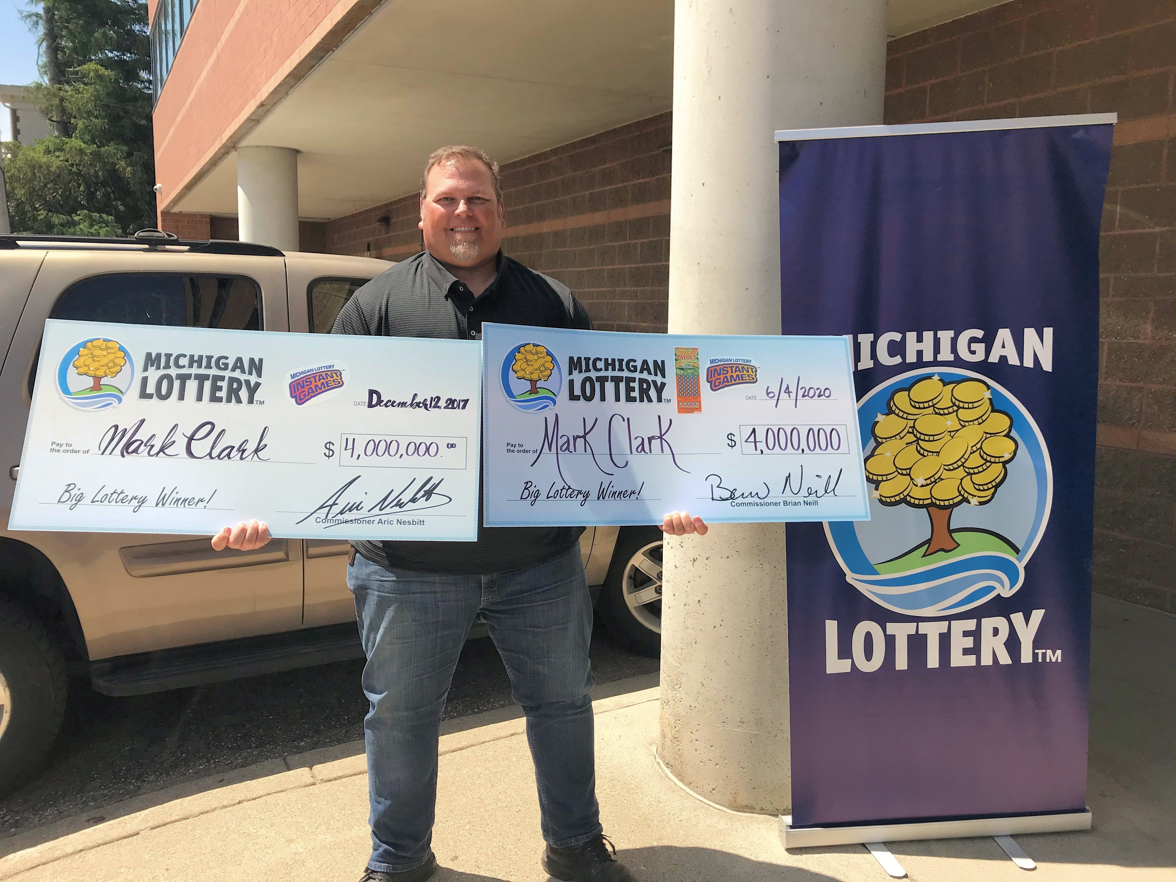 Mark Clark wins $4 million from Michigan Lottery