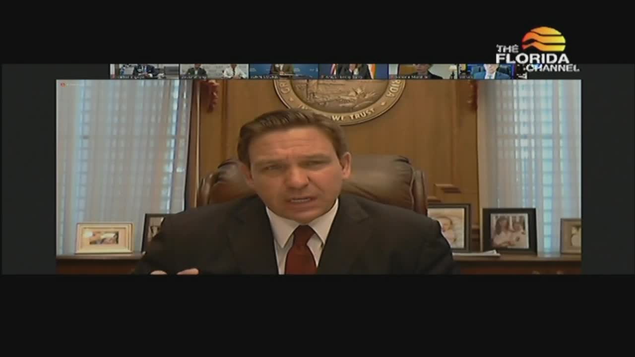 Gov. Ron DeSantis hospital CEO roundtable from The Florida Channel