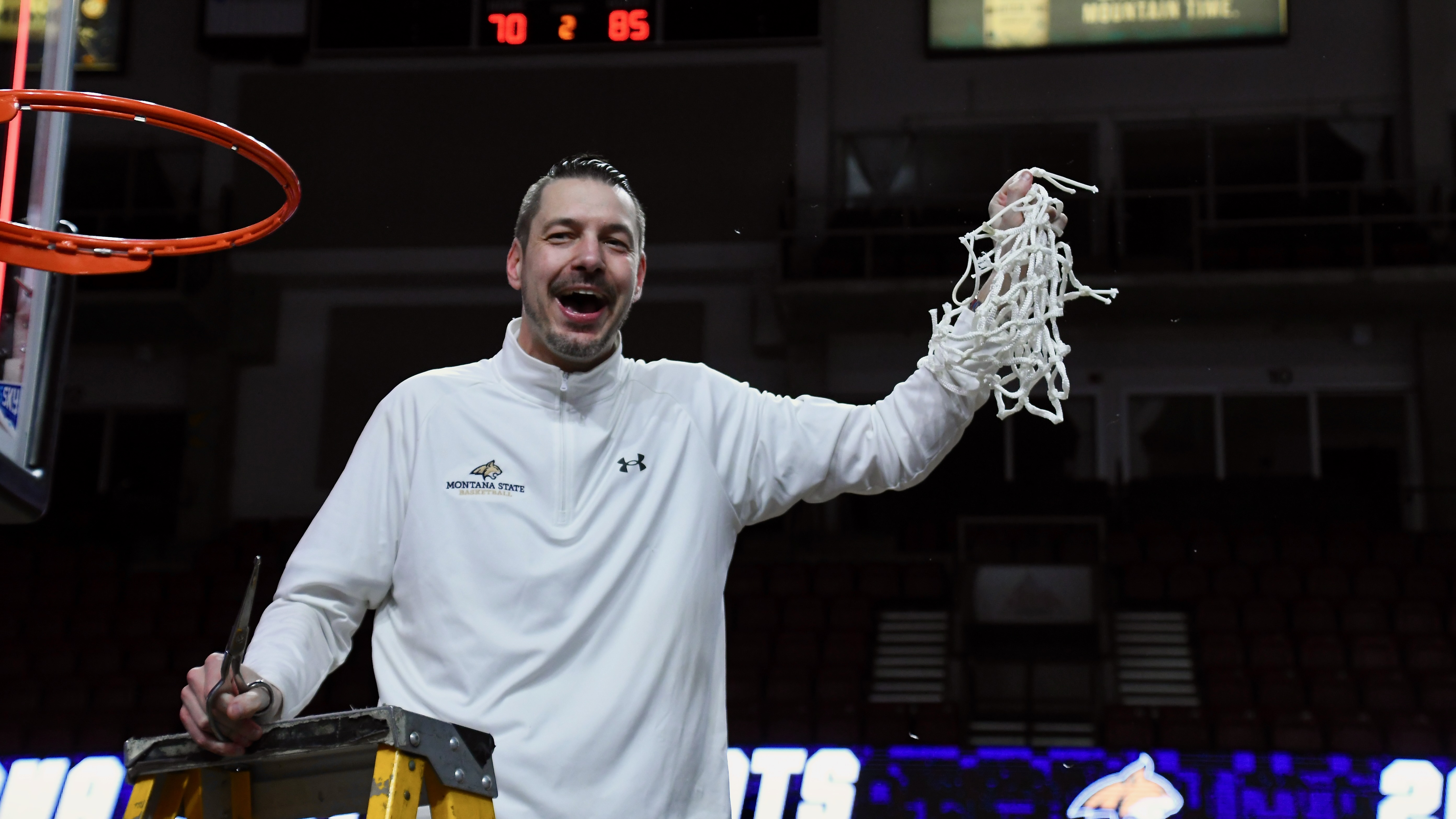 Montana State men's basketball celebration