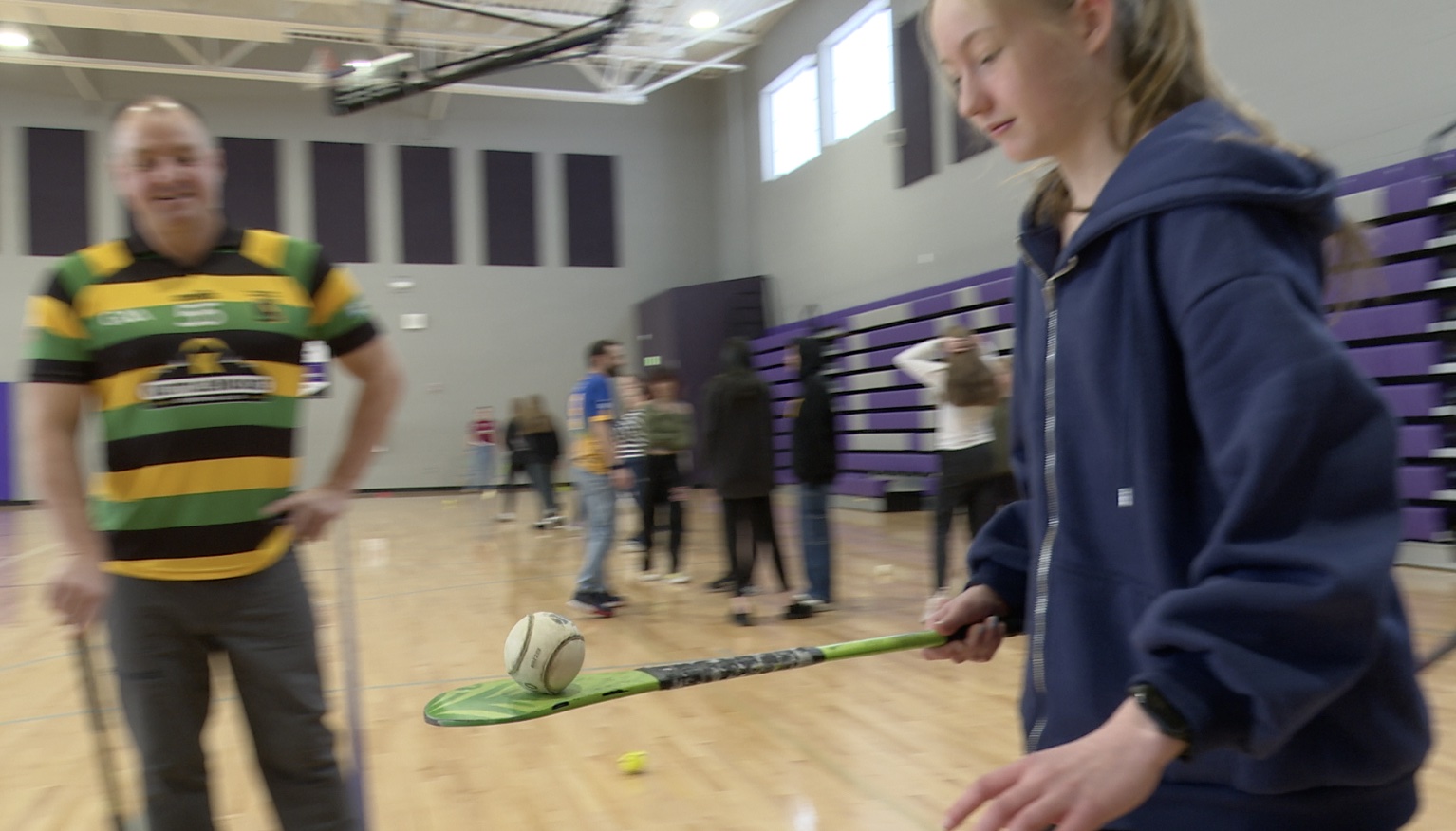 Butte Students Hurling Lessons