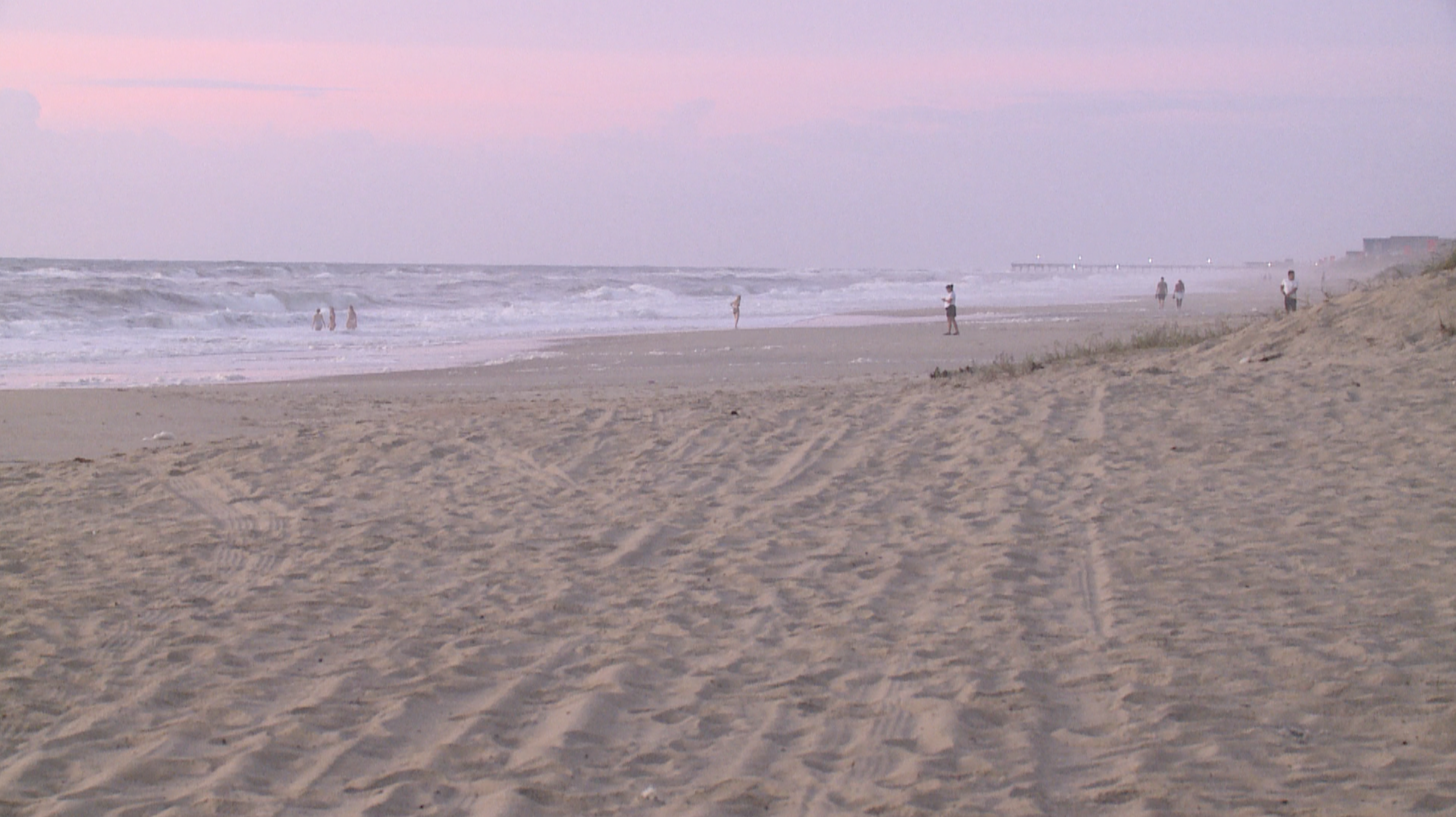 Nags Head beach Hurricane Erin