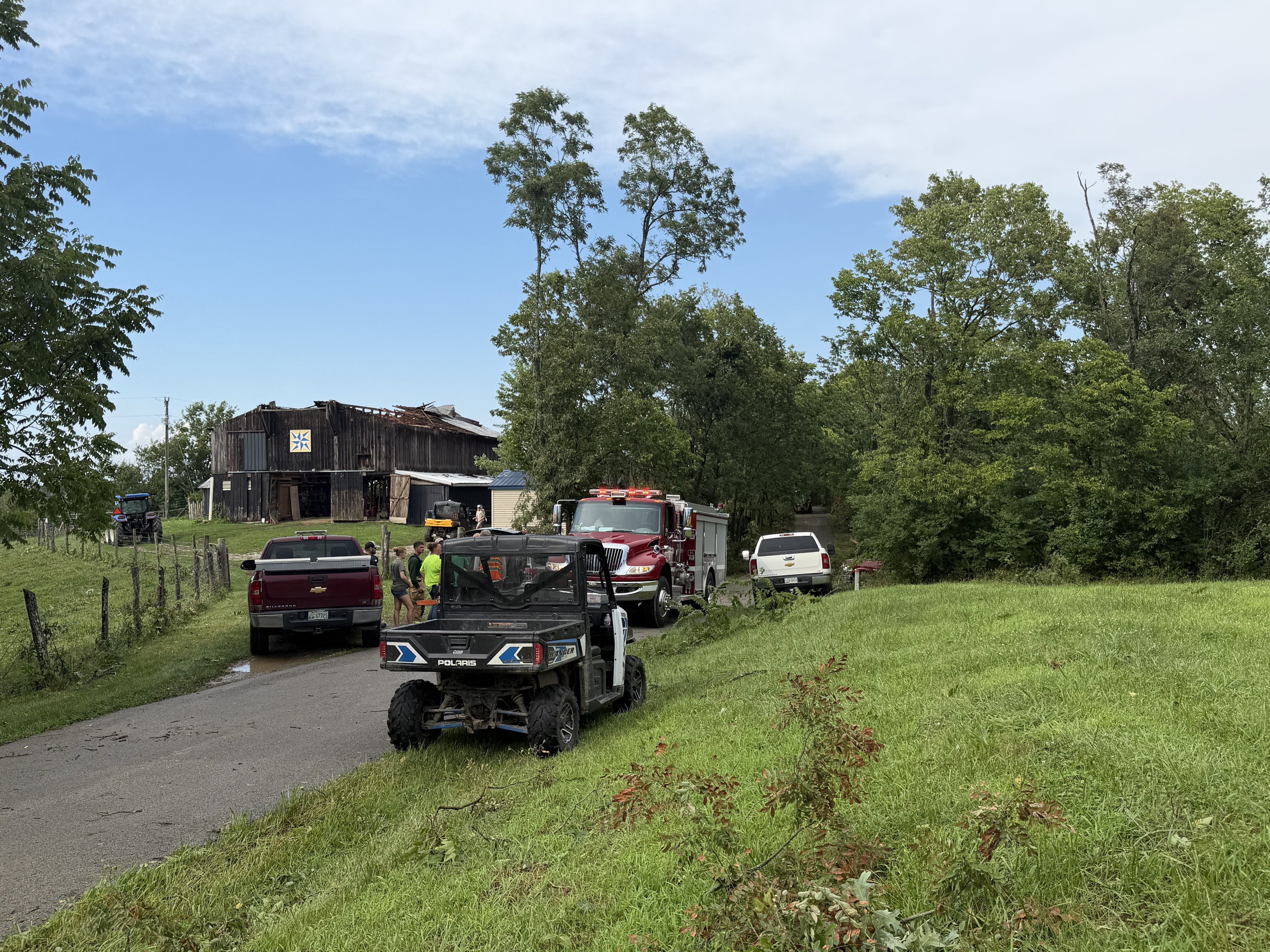 Owen County tornado damage