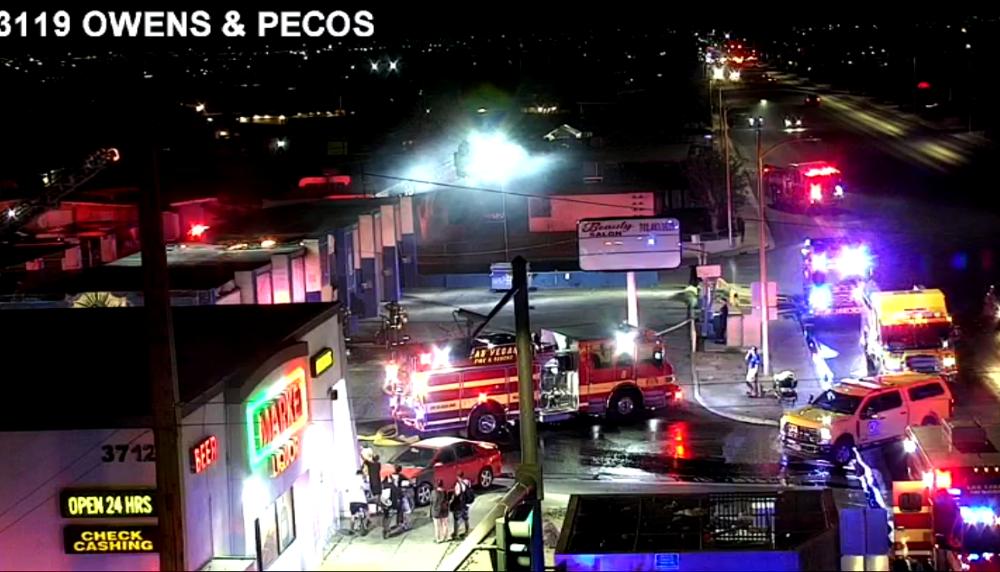 RTC: Structure fire causes traffic delays on southbound Pecos Road at Owens Avenue