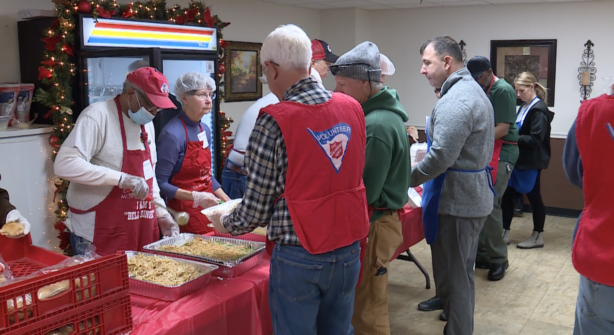 Volunteers at the Salvation Army