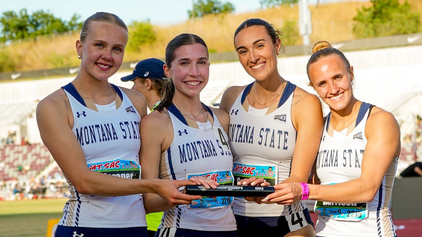Montana State women's relay team