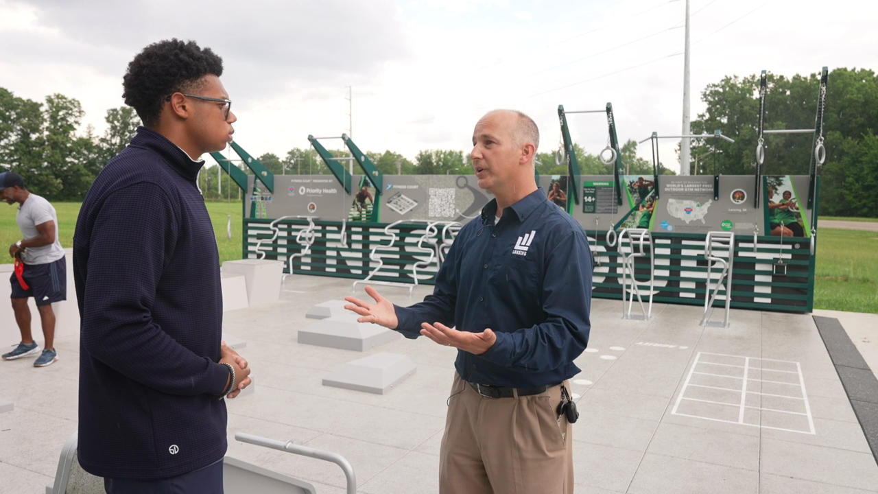 New Lansing park offers free workout options for community members