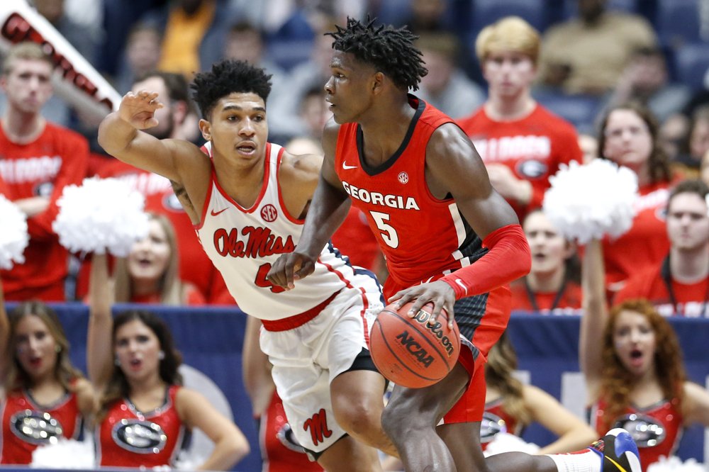 Georgia guard Anthony Edwards
