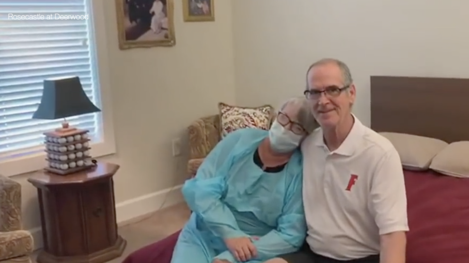 Mary Daniel and her husband