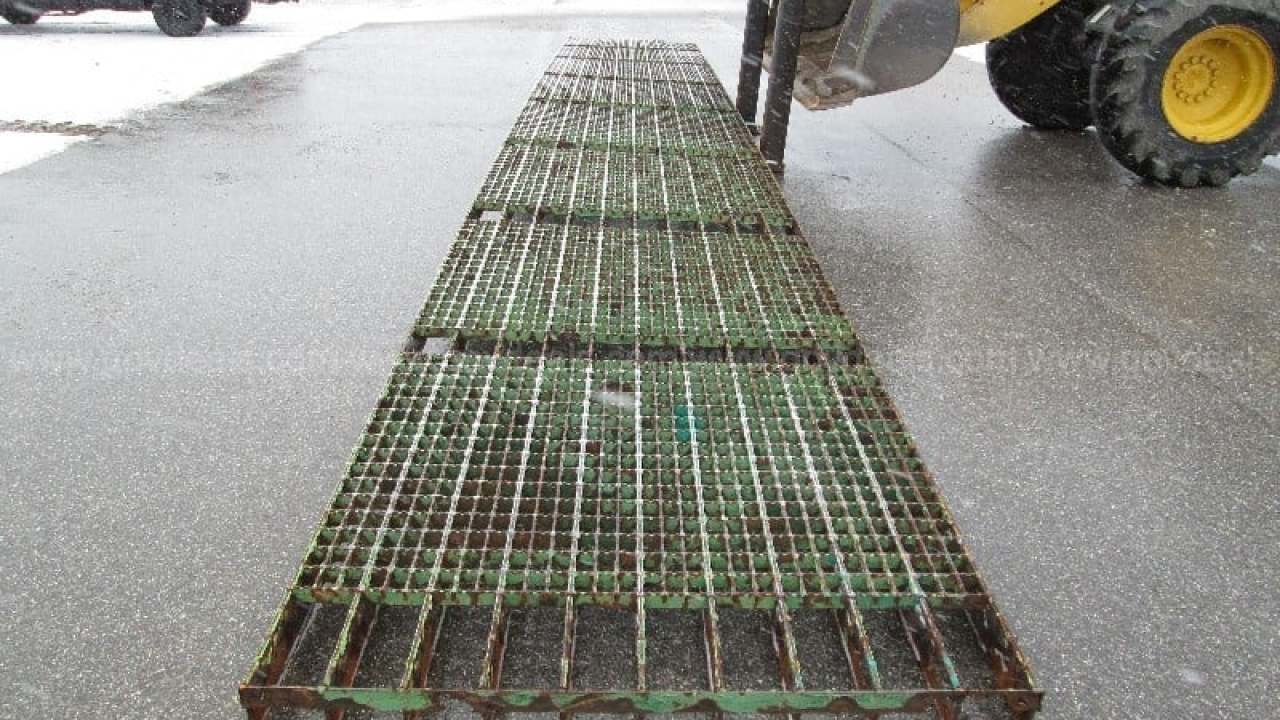 Vintage steel grating pieces of Mackinac Bridge