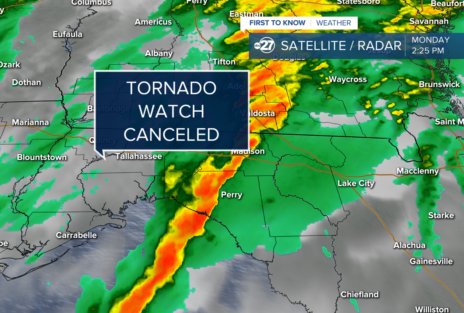 Tornado Watch CANCELED (2:30pm 02/12/2024)