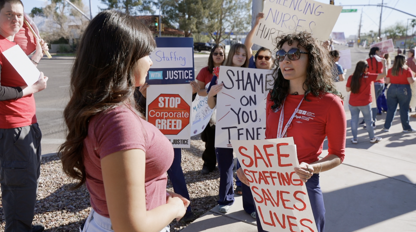 St. Mary's nurses rally