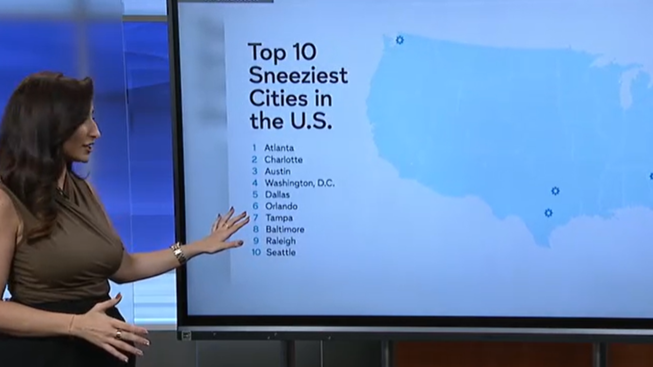 Tampa ranked sixrh sneeziest city in US: Report