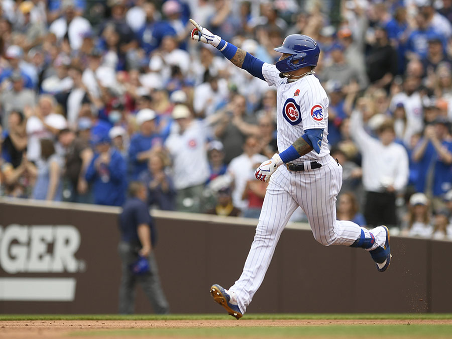 Padres Cubs Baseball javier baez