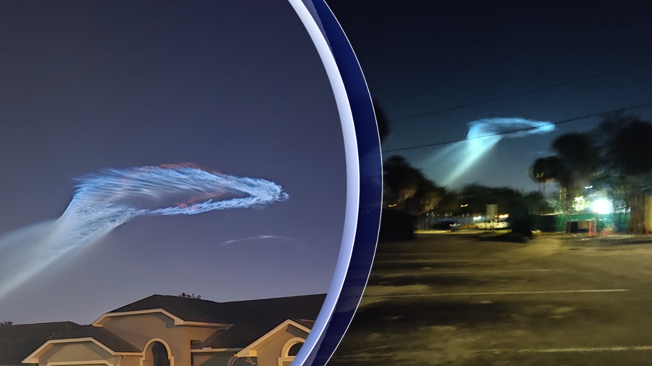 'Jellyfish clouds' from SpaceX launch seen in Tampa Bay
