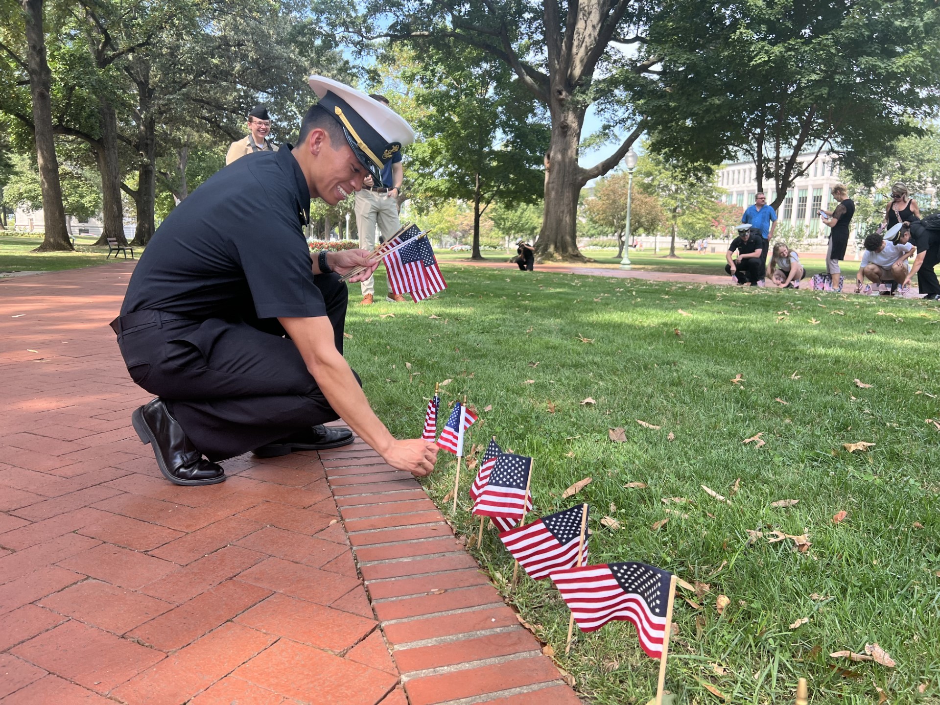 U.S. Naval Academy flags