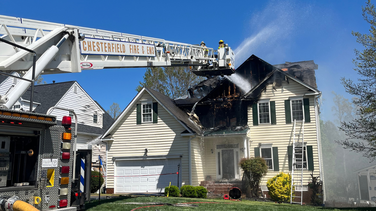 Chesterfield house fire April 6, 2026