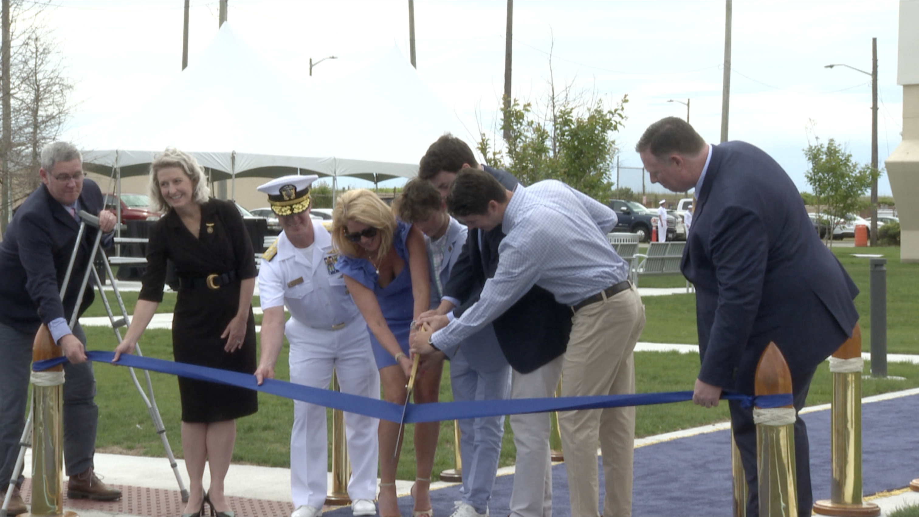 Hefti center ribbon cutting