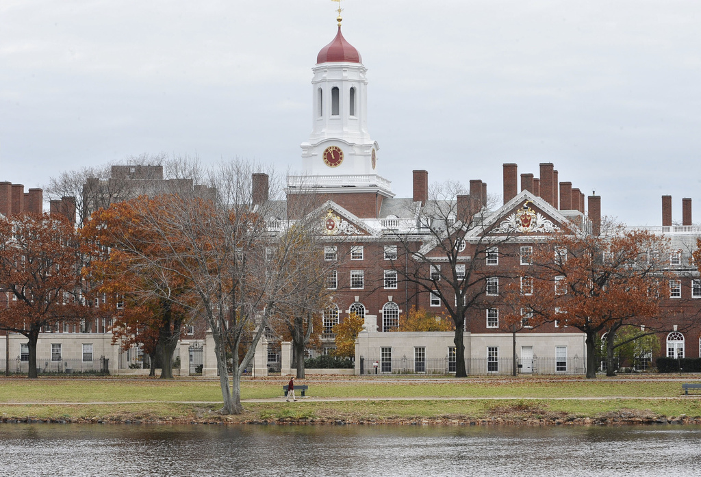 The campus of Harvard University in Cambridge, Mass.