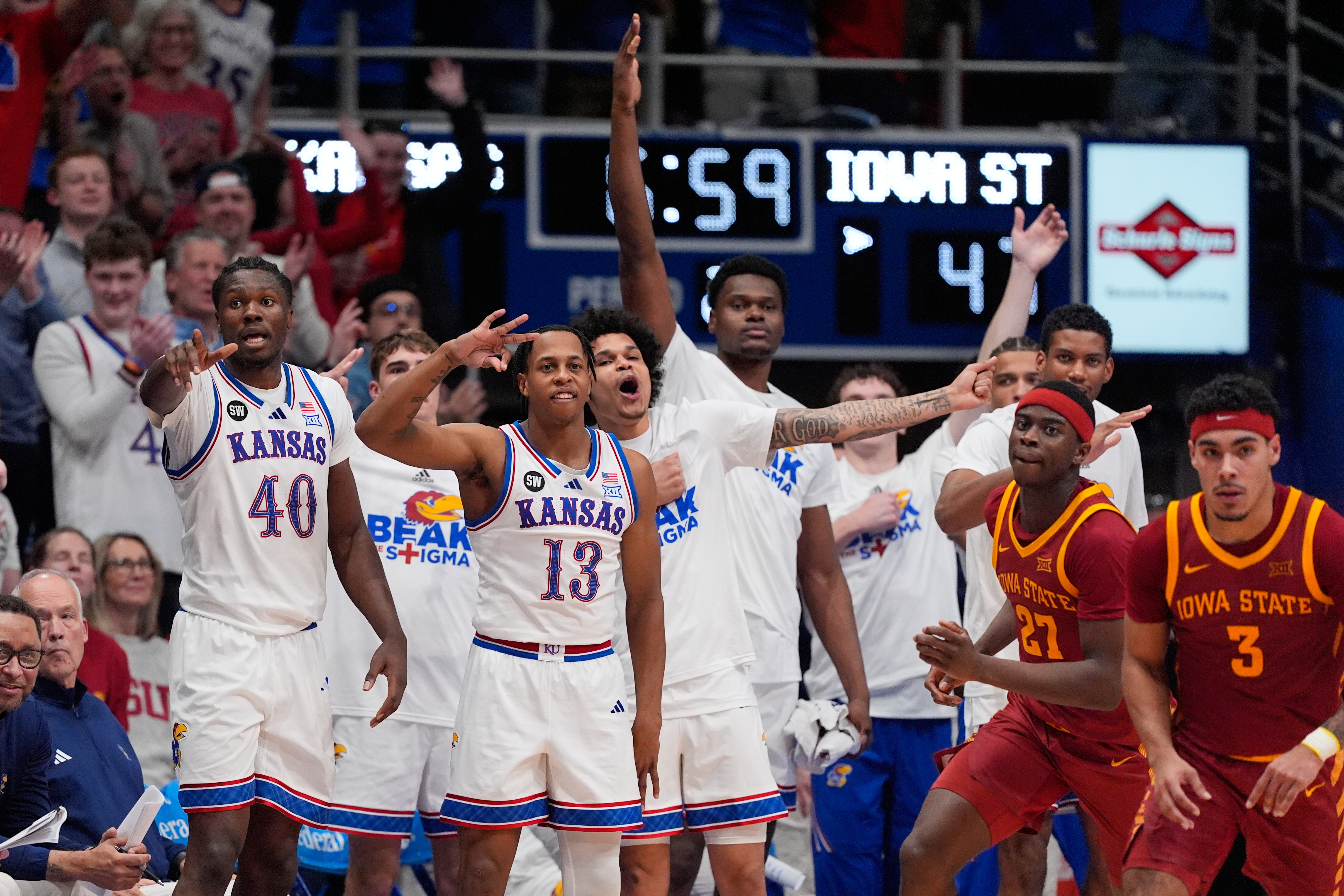 APTOPIX Iowa St Kansas Basketball