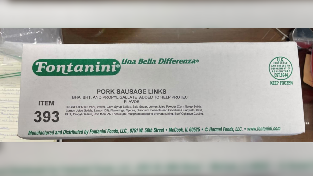 Recalled frozen pork breakfast sausage.