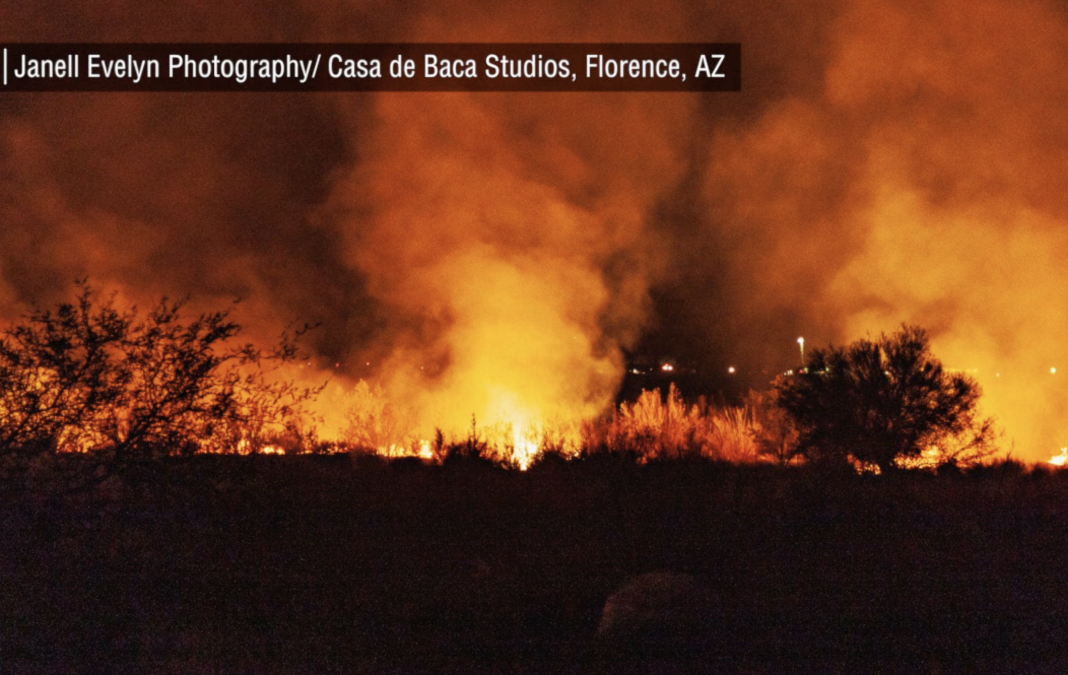 Fire at Lantern Festival in Florence