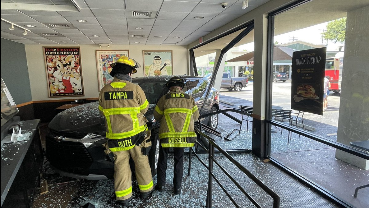 suv crashes into business in tampa TAMPA FIRE RESCUE.png