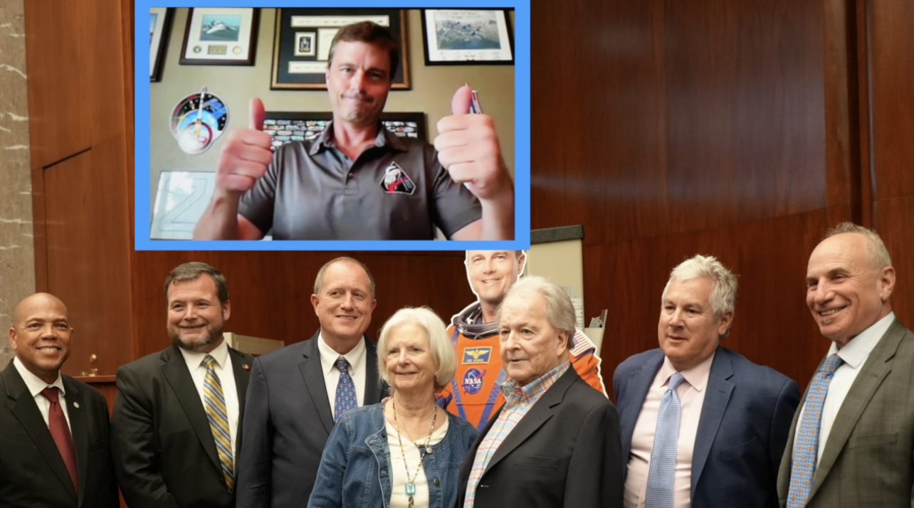 Reid Wiseman attends Baltimore County Council meeting virtually to accept honors