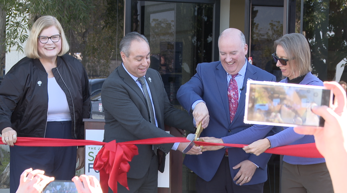 Friday, a ribbon cutting for the newly purchased building for the San Diego food bank in Vista. 