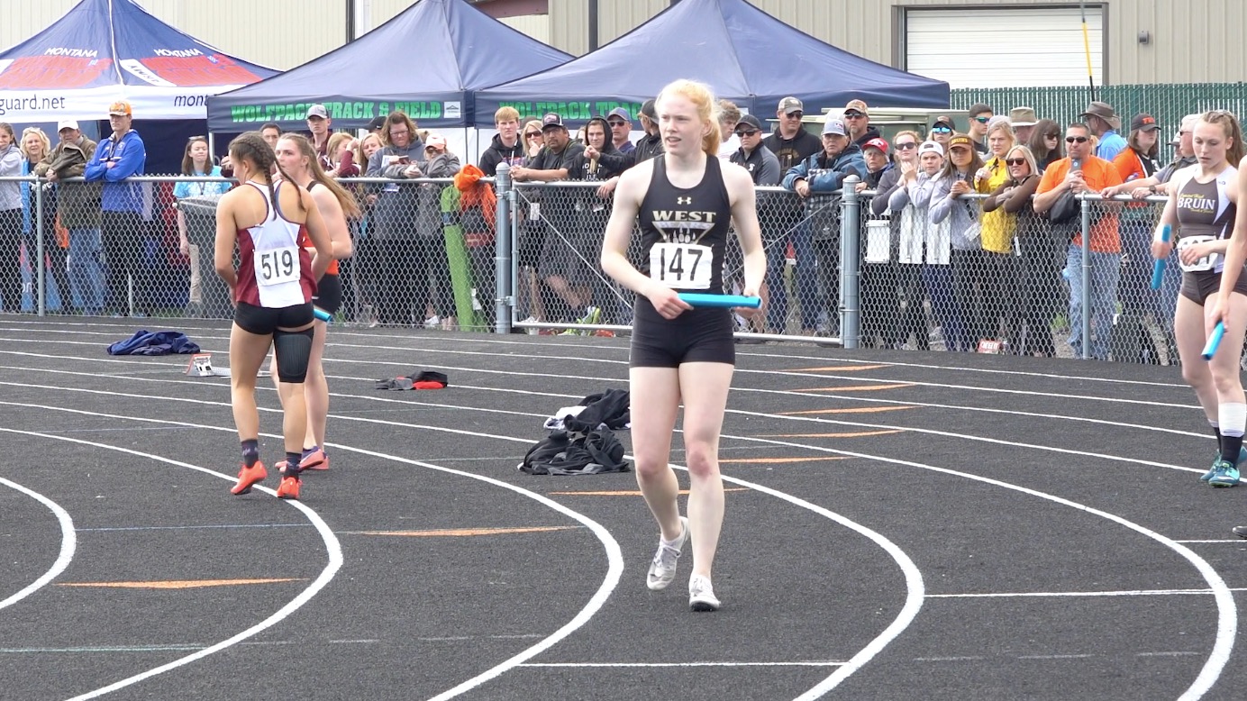 Billings West girls relay