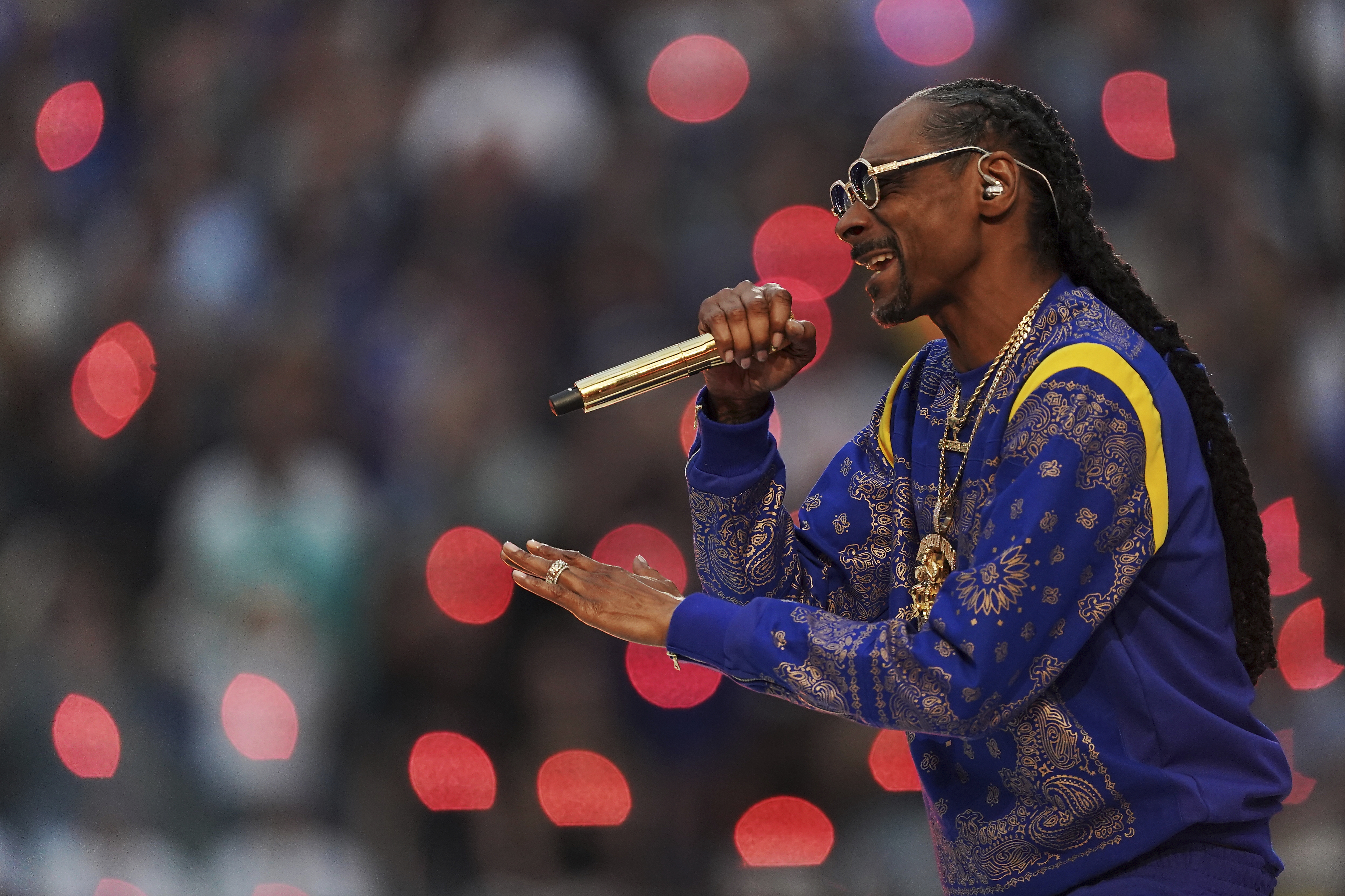 Snoop Dogg at Super Bowl 56
