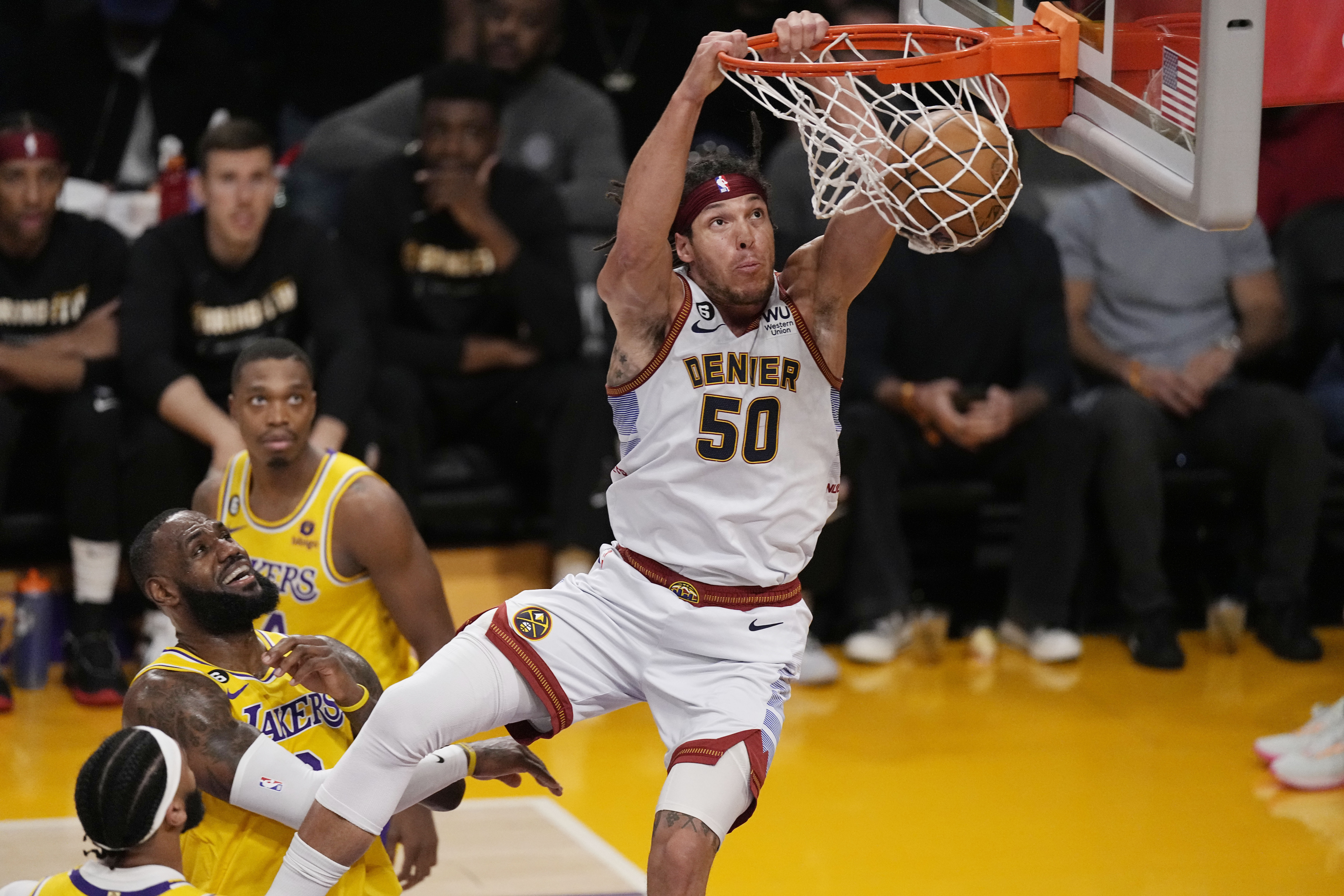 APTOPIX Nuggets Lakers Basketball