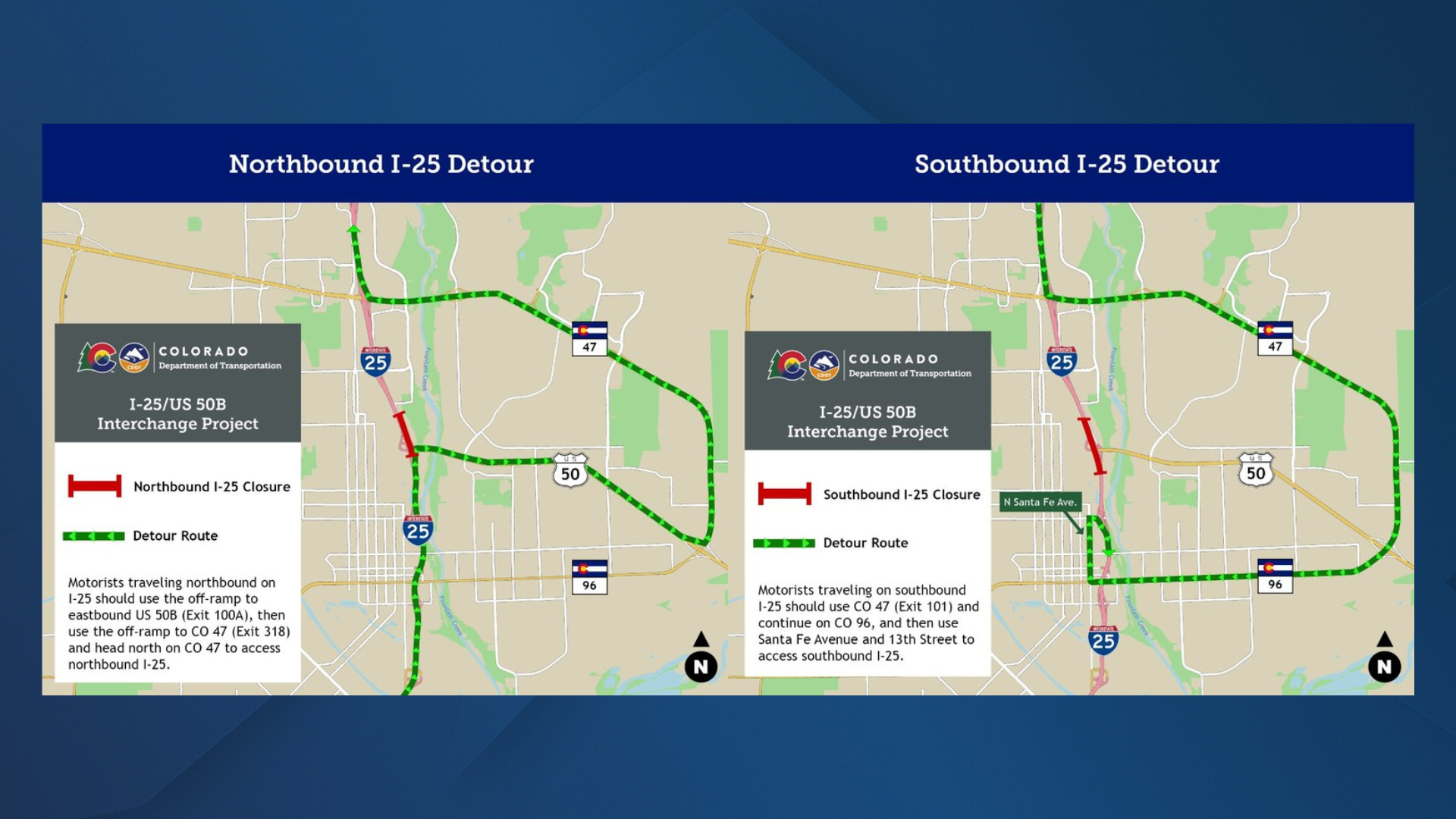 I-25 Bridge Closures 