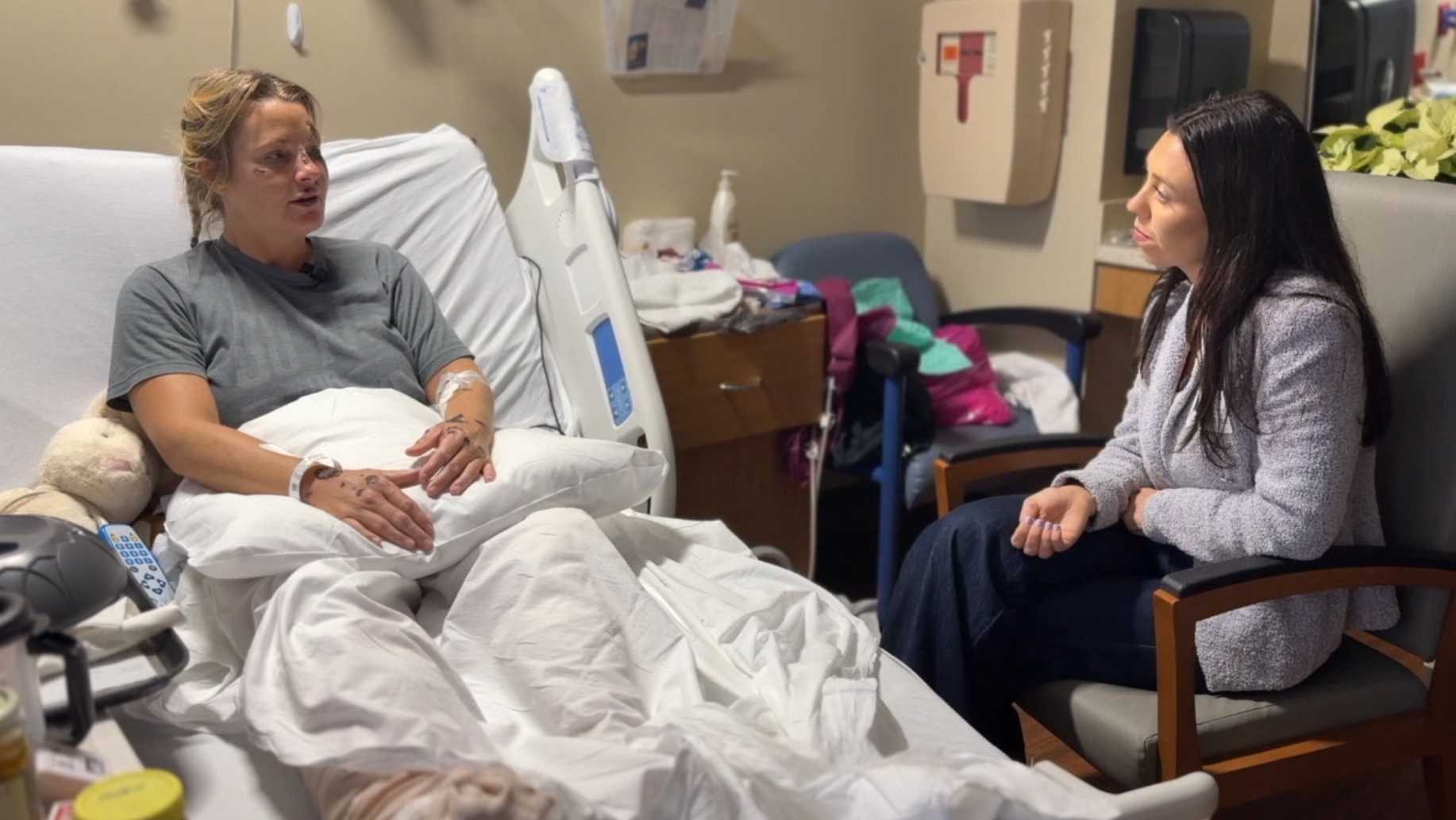 Gulfport hit-and-run survivor speaks out as her husband remains in ICU 