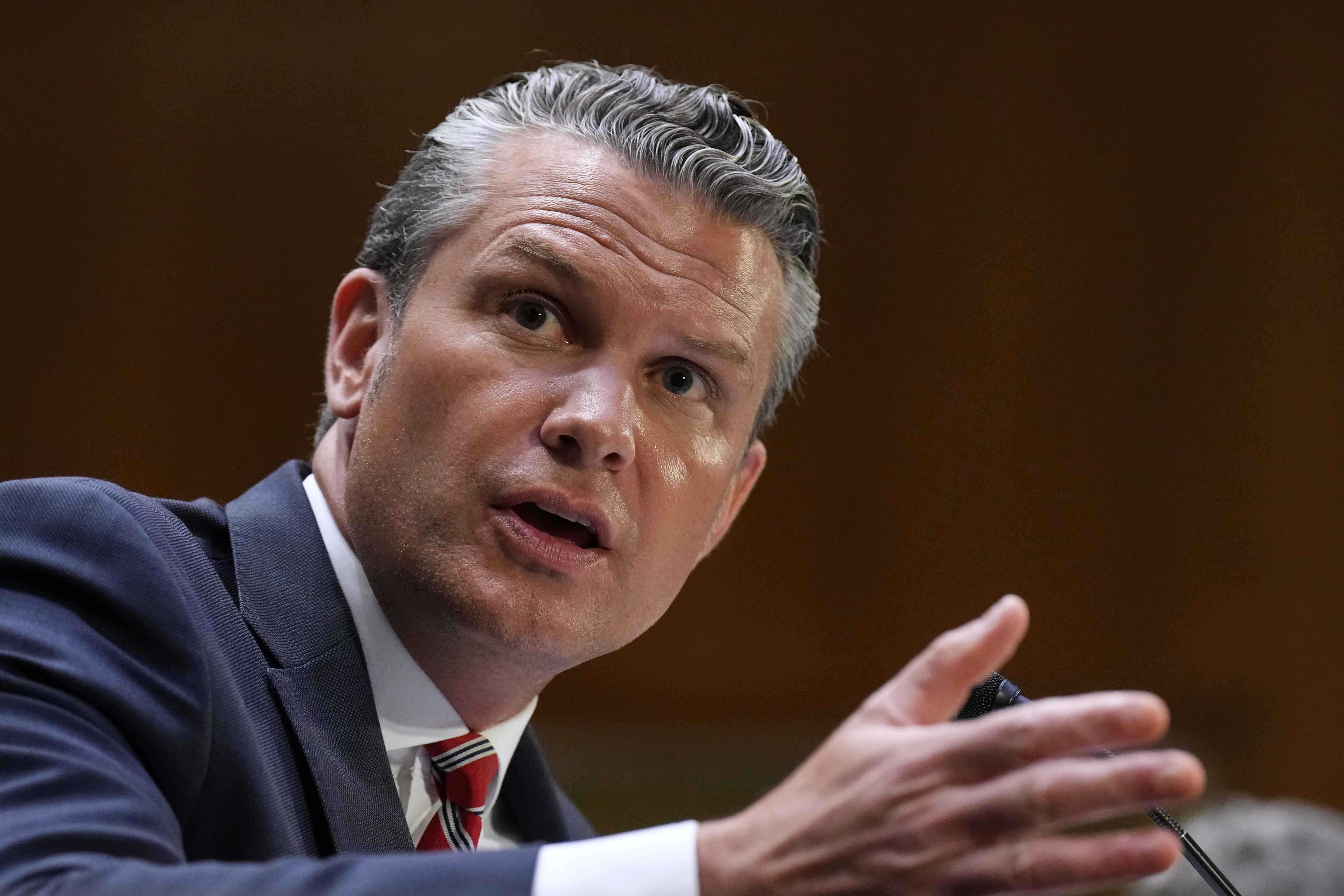 Defense Secretary Pete Hegseth testifies at a Senate Appropriations Committee hearing, Tuesday, July 21, 2026, on Capitol Hill in Washington. 