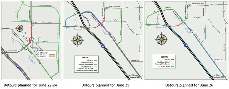 South Academy Boulevard Closure
