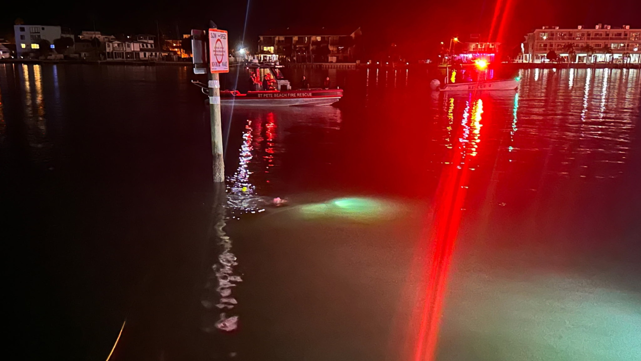 Van found fully submerged in water in St. Pete Beach, driver rescued: Officials
