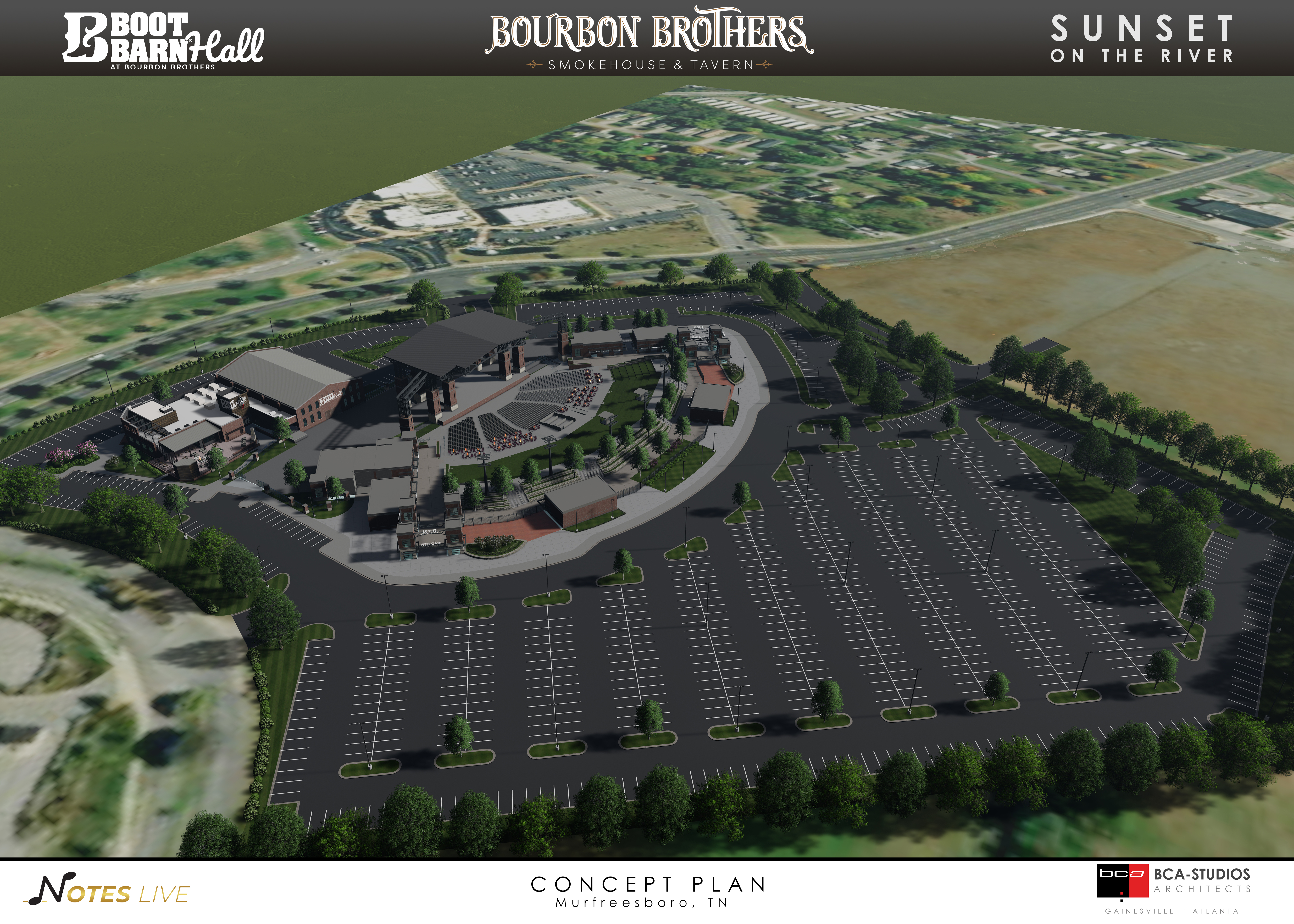 sunset on the river amphitheater planned for Murfreesboro