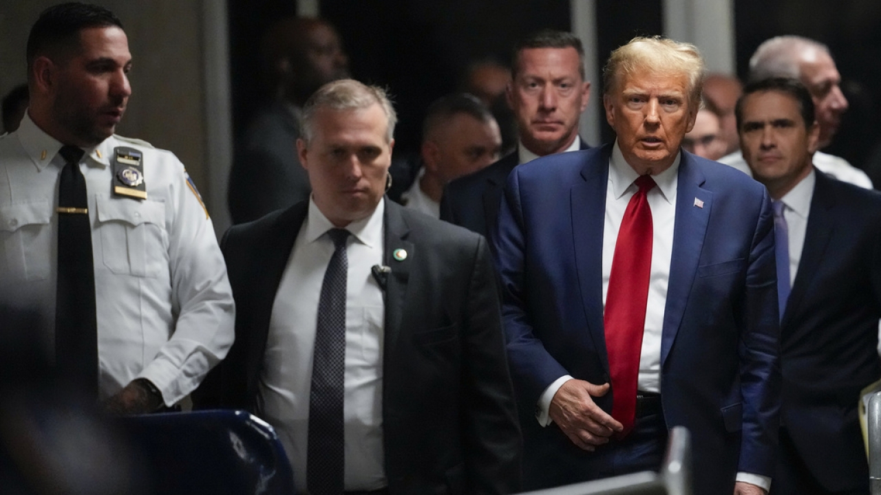 Former President Donald Trump in Manhattan court