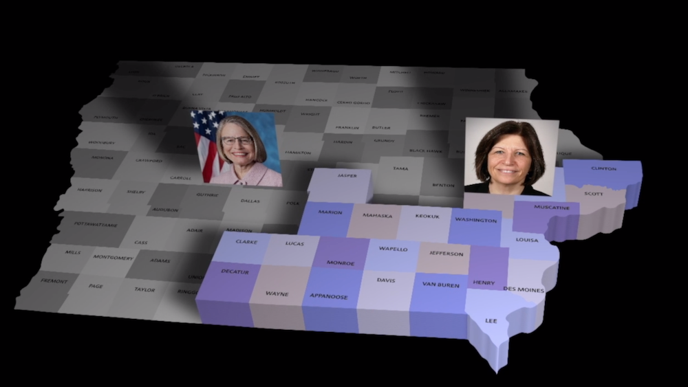 Rep. Mariannette Miller-Meeks and Rita Hart