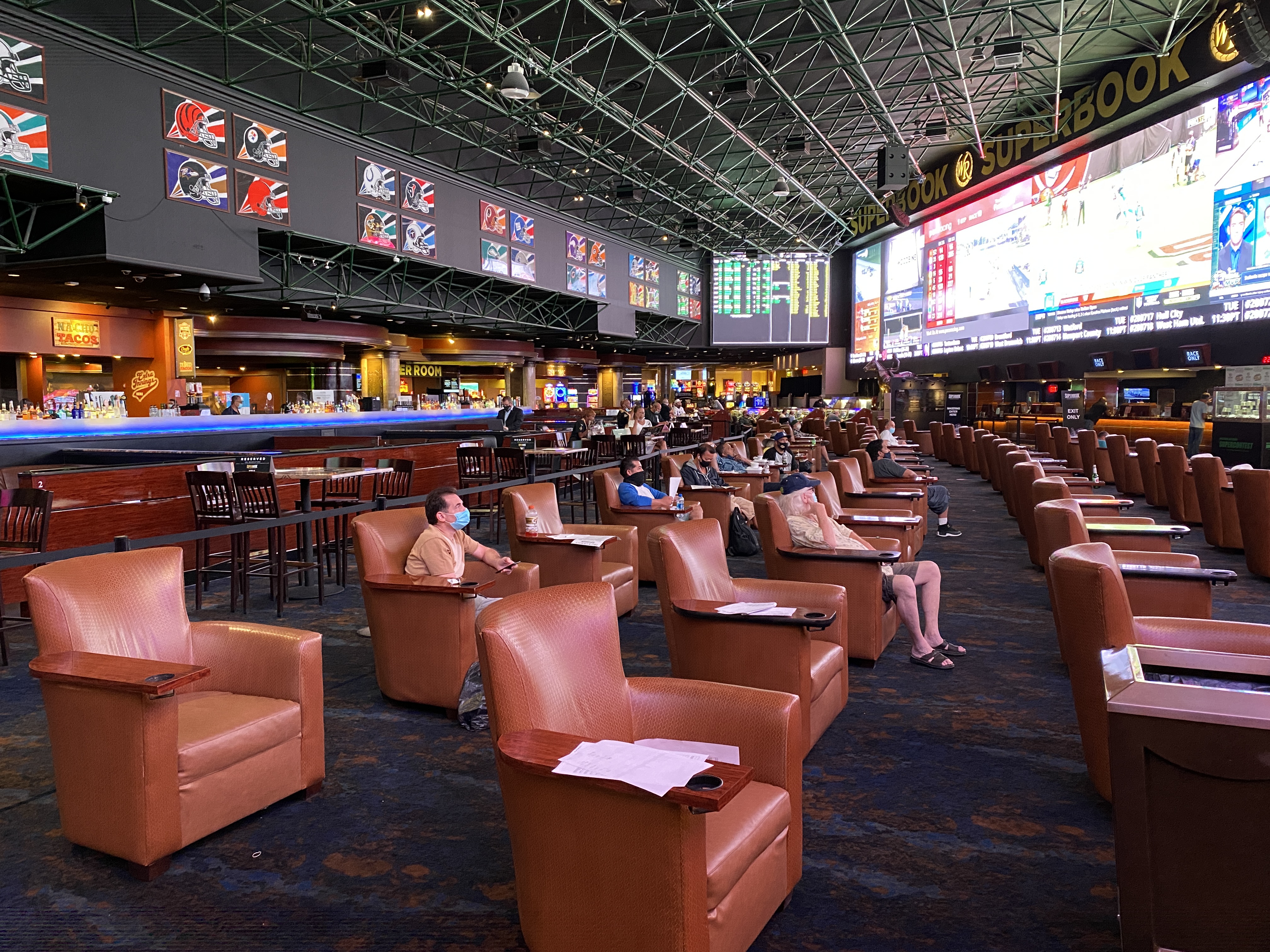 The Westgate Superbook is one of the largest in the world as seen in these photos taken Sept. 2020.