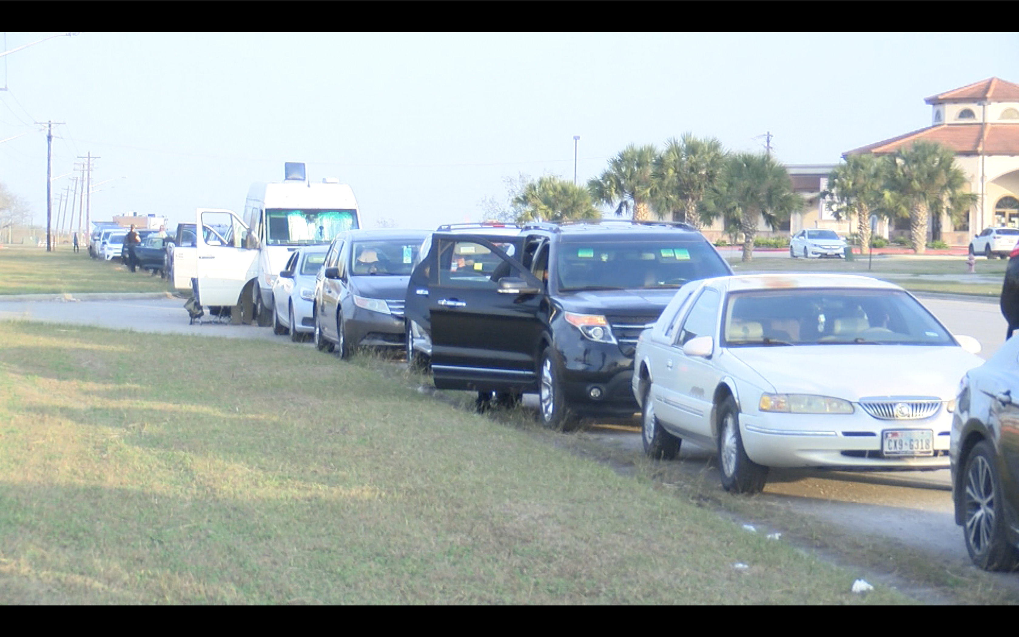 Vaccine-seekers prepared for overnight stay in cars ahead of mass clinic