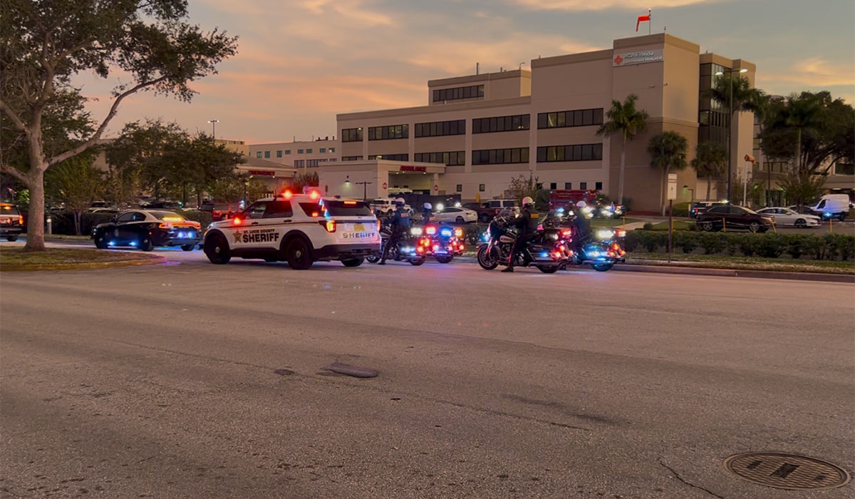 Sgt. Erik Levasseur motorcade 