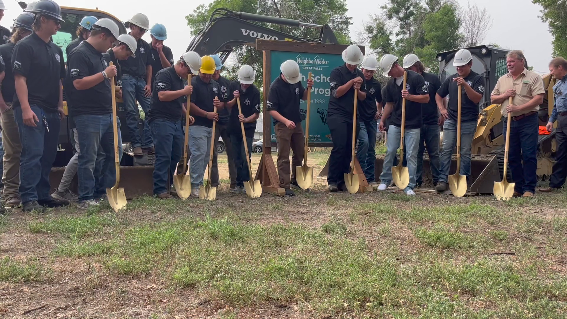 Great Falls students break ground on 45th 'High School House'