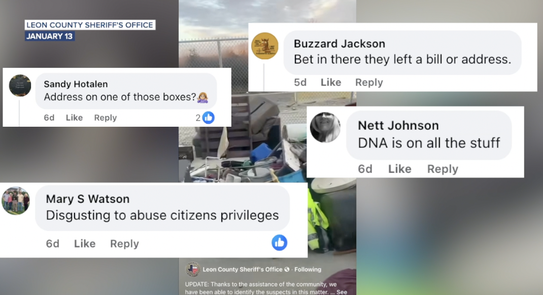 Illegal dumpers caught in Leon County thanks to vigilant neighbors