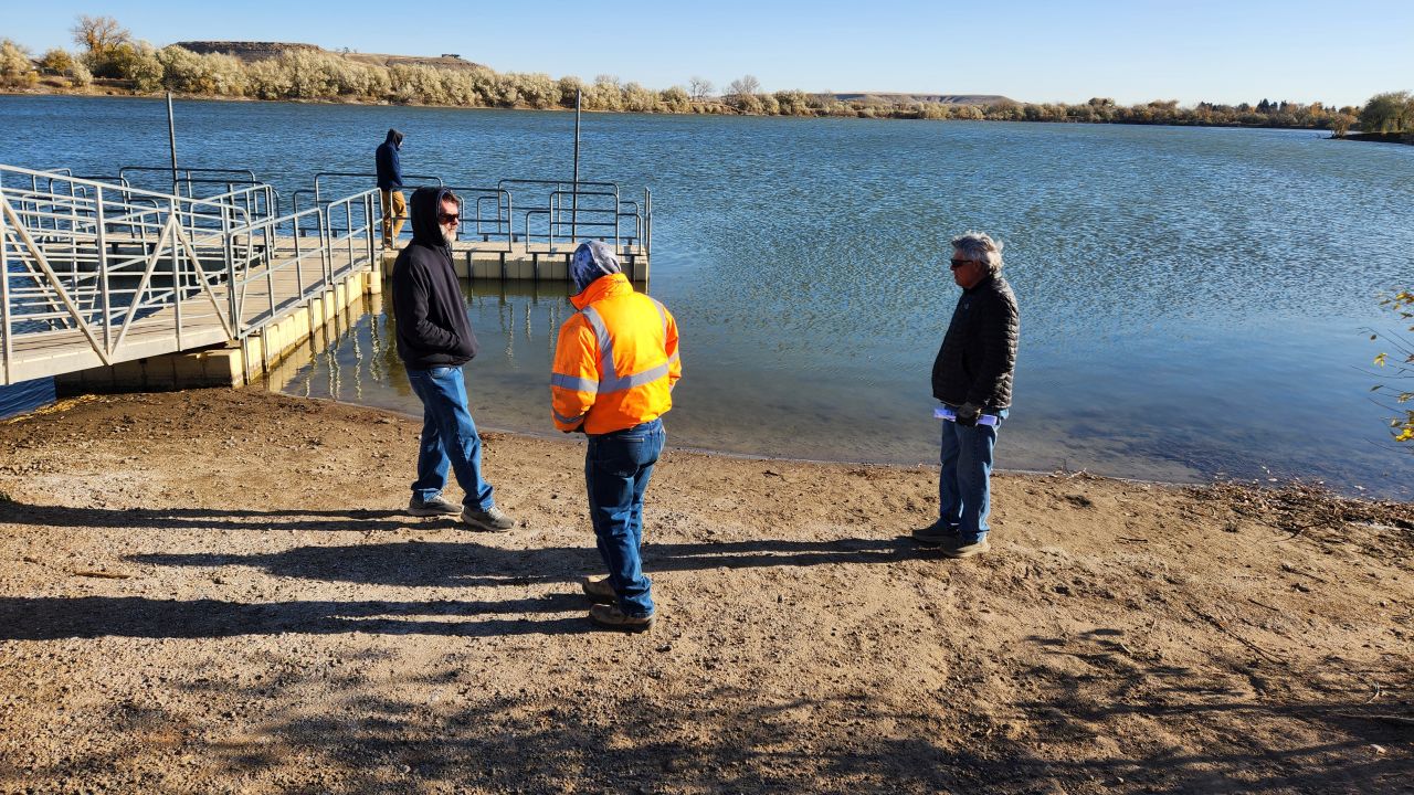 Preconstruction meeting at Wadsworth Pond